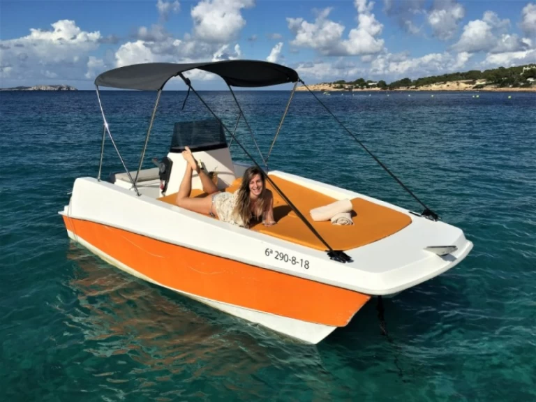 Bootsverleih Olbap catamaran 500 San Antonio Port Samboat