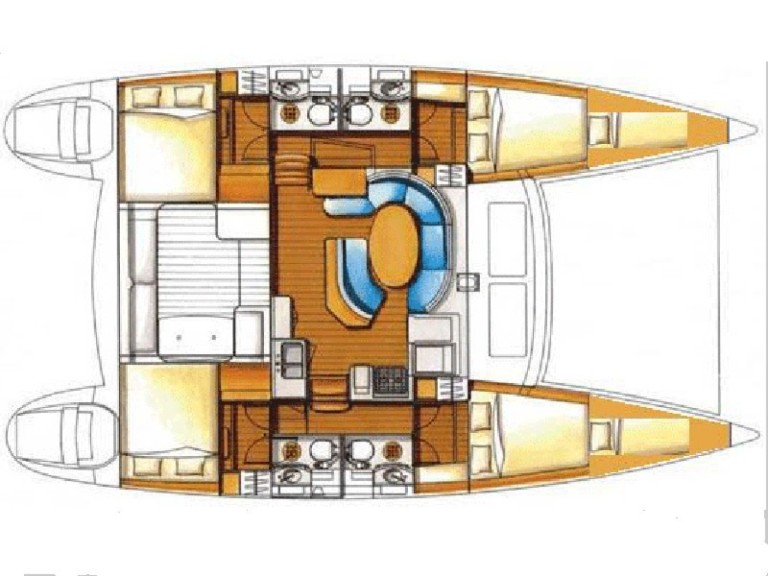 Boot mieten Sukošan günstig Lagoon 410