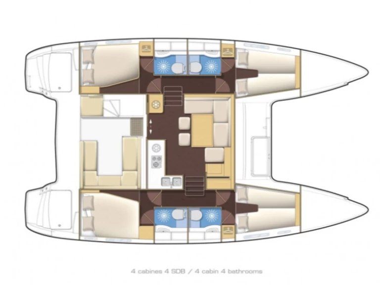 Bootsverleih Lagoon Lagoon 400 S2 Es Jondal Samboat