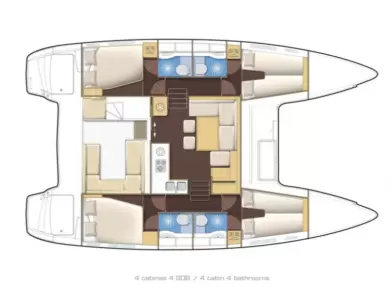 Bootsverleih Lagoon Lagoon 400 S2 Es Jondal Samboat