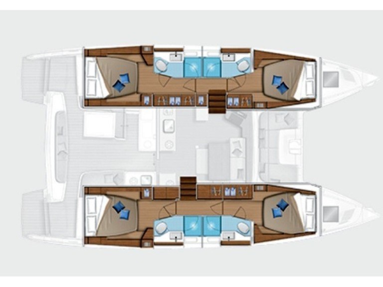 Boot mieten Olbia günstig Lagoon 46