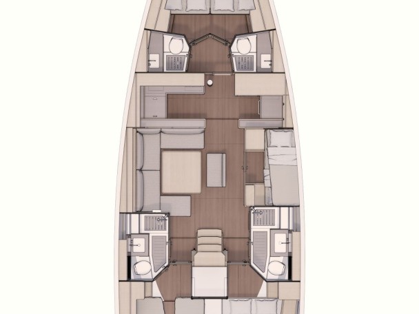 Boot mieten Furnari günstig Dufour 530