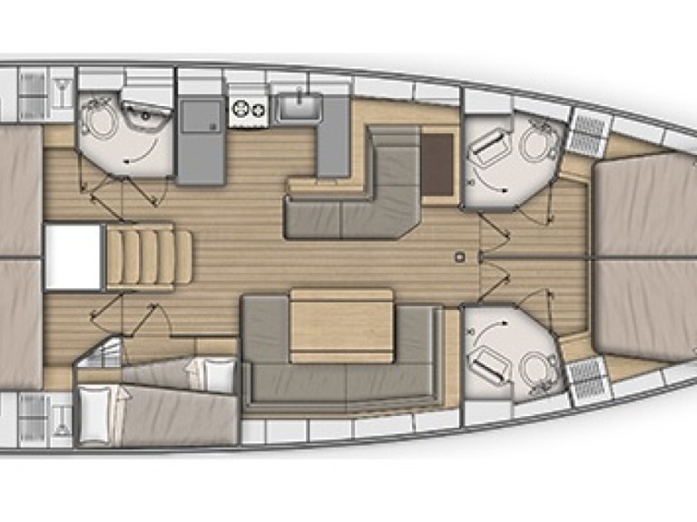 Vermietung Segelboot Bénéteau mit Führerschein
