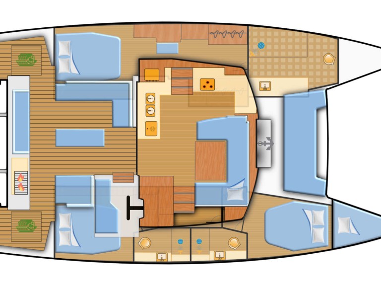 Bootsverleih Fountaine Pajot Elba 45 Pula Samboat