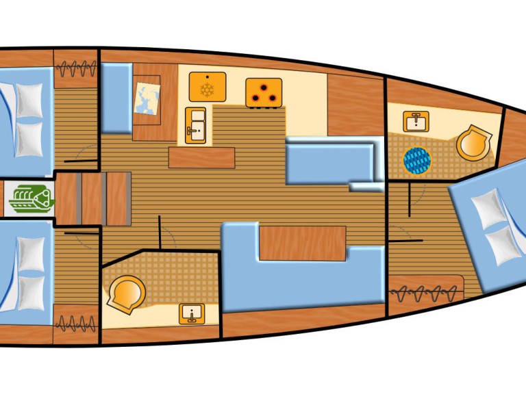 YachtCharter in Rogoznica - Jeanneau Sun Odyssey 410 auf SamBoat