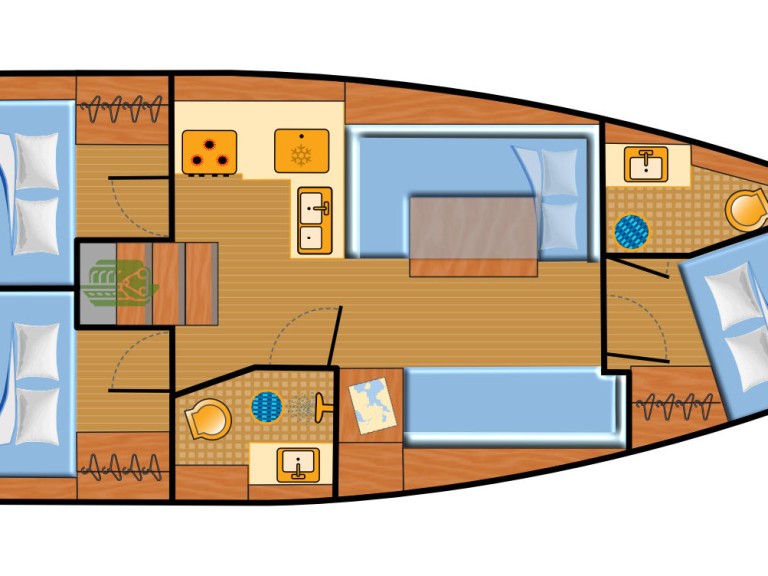 YachtCharter in Biograd na Moru - Jeanneau Sun Odyssey 380 auf SamBoat