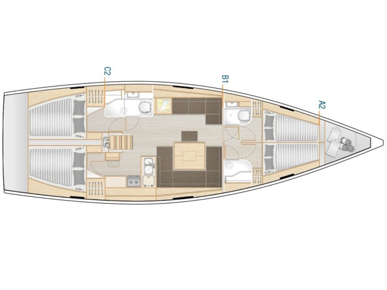 Vermietung Segelboot Hanse mit Führerschein
