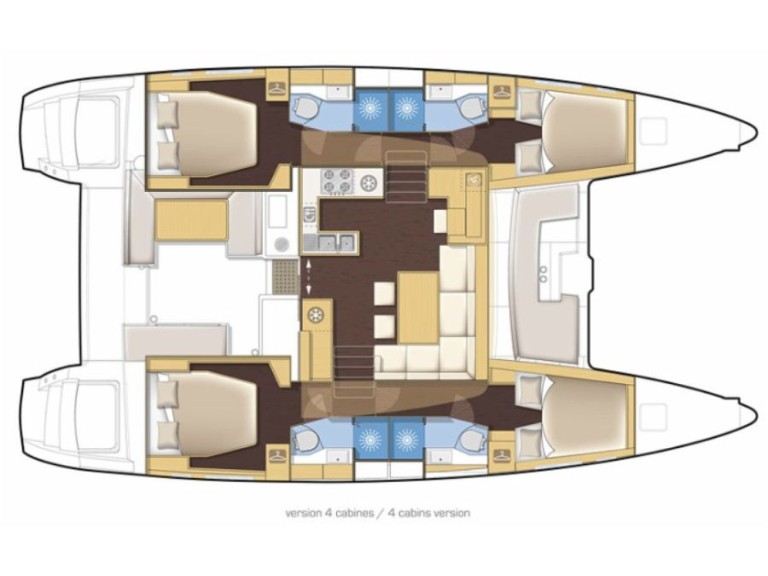 YachtCharter in Cannigione di Arzachena - Lagoon Lagoon 450 F auf SamBoat