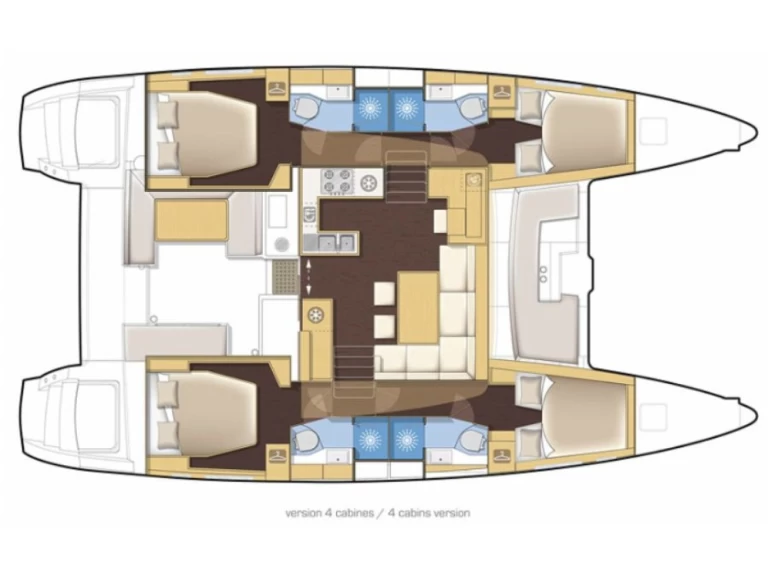 YachtCharter in Cannigione di Arzachena - Lagoon Lagoon 450 F auf SamBoat