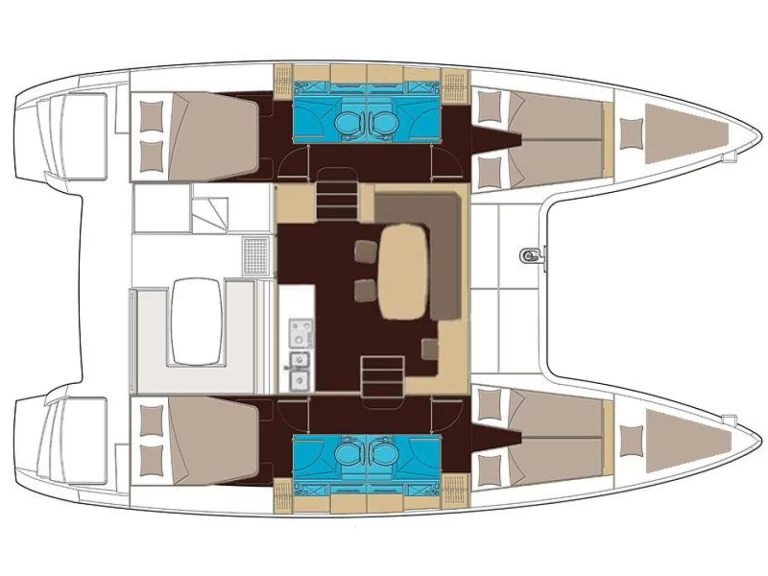 YachtCharter in Rhodos - Lagoon Lagoon 400 S2 auf SamBoat