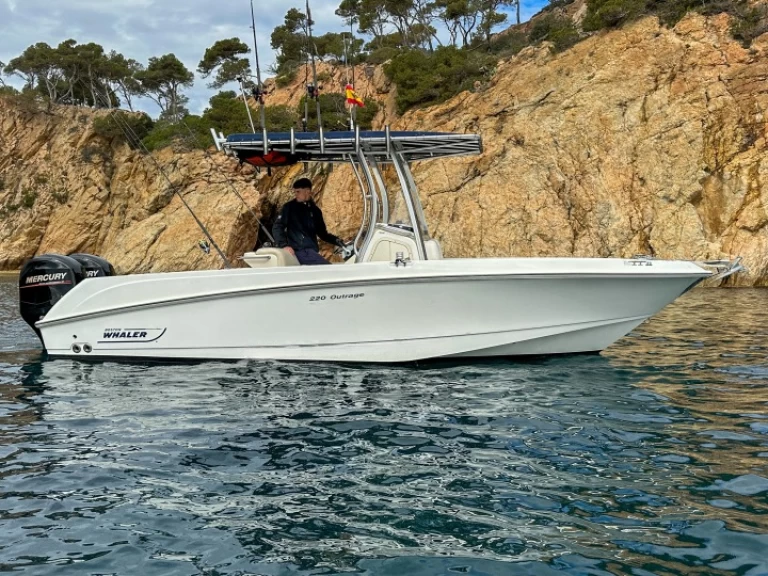 Vermietung Motorboot Boston Whaler mit Führerschein