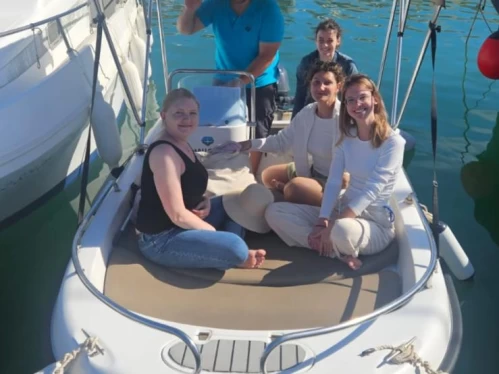 Bootsverleih Astec 450  Es Canutells Samboat