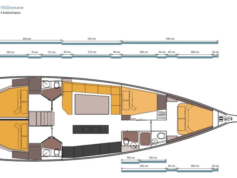 D&D Yacht D&D Kufner 50 mieten Fethiye