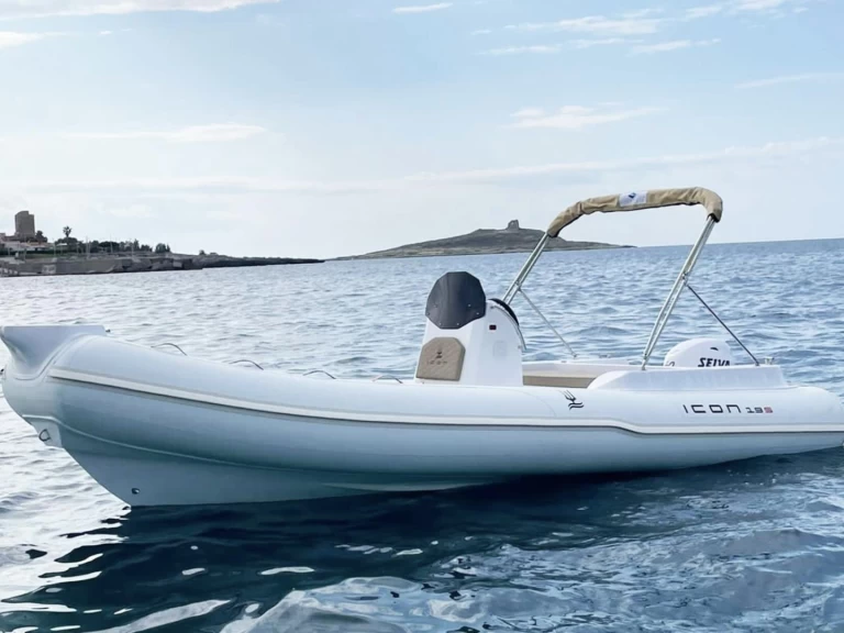Vermietung Schlauchboot icon mit Führerschein