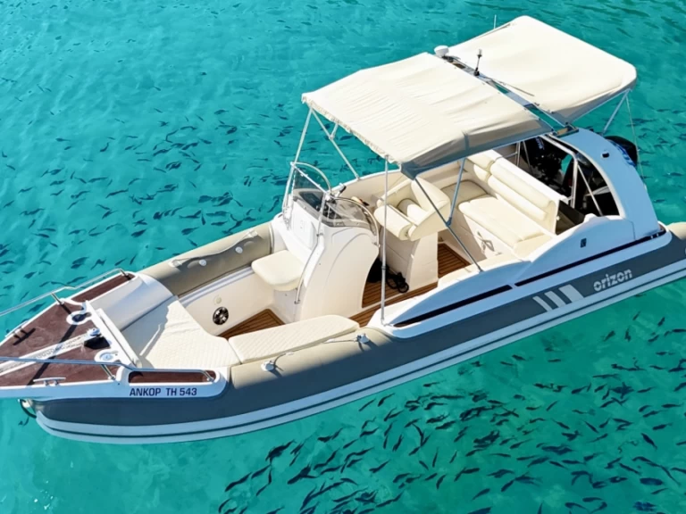 Vermietung Schlauchboot Orizon mit Führerschein