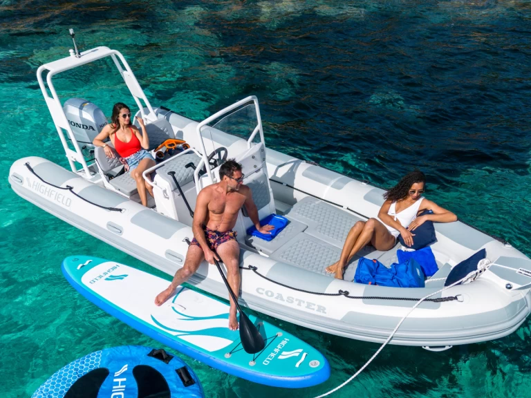 Vermietung Schlauchboot Highfield mit Führerschein