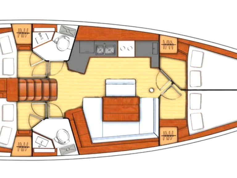 Boot mieten Kos günstig Oceanis 45