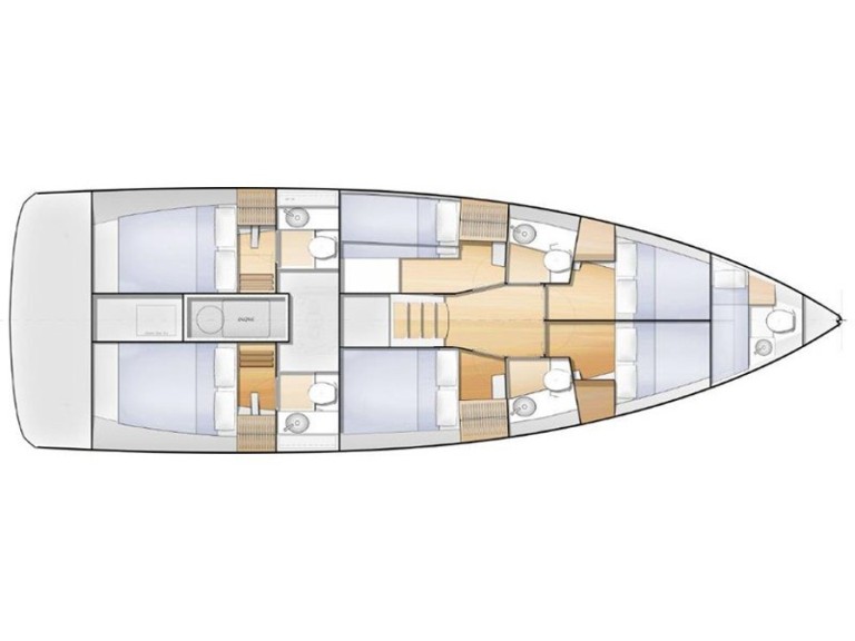 Vermietung Segelboot Jeanneau mit Führerschein