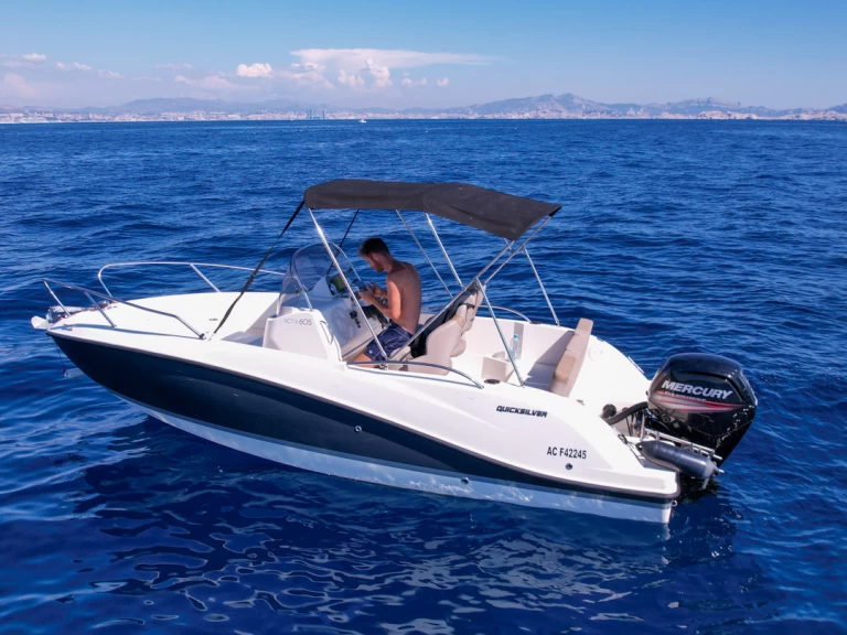 Vermietung Motorboot Quicksilver mit Führerschein