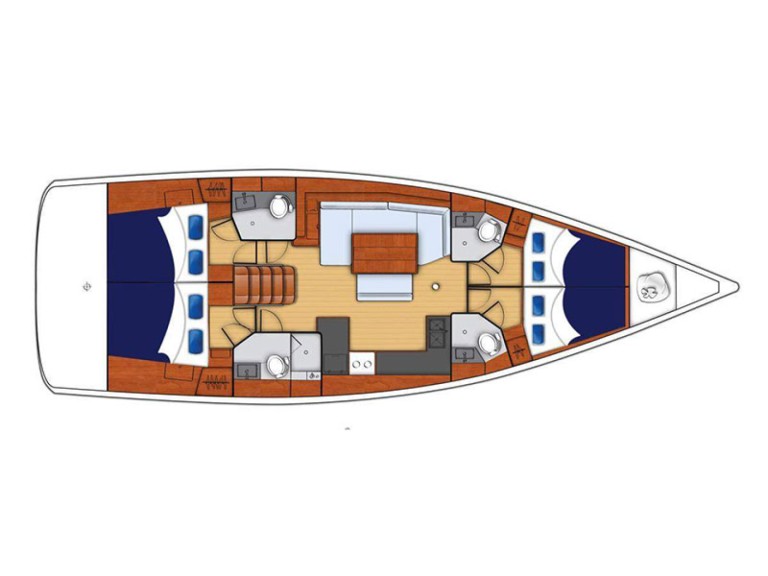 YachtCharter in Furnari - Bénéteau Oceanis 48 auf SamBoat