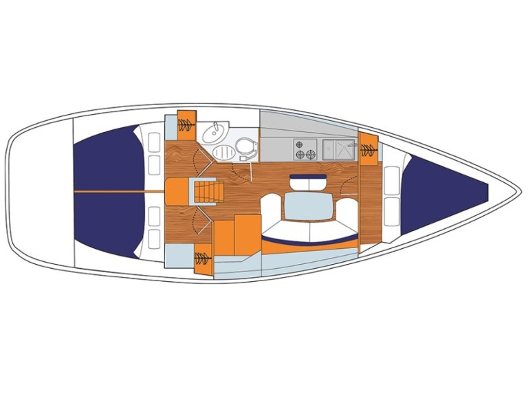 Vermietung Segelboot Jeanneau mit Führerschein