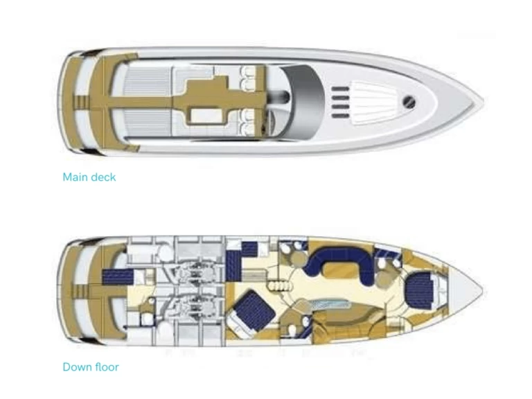 Yacht mieten in Ibiza Town - Princess Princess V65