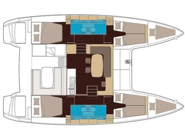 Boot mieten Santa Eulària des Riu günstig Lagoon 400 S2