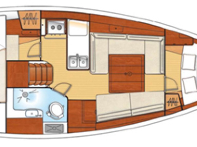Boot mieten San Vincenzo günstig Oceanis 34