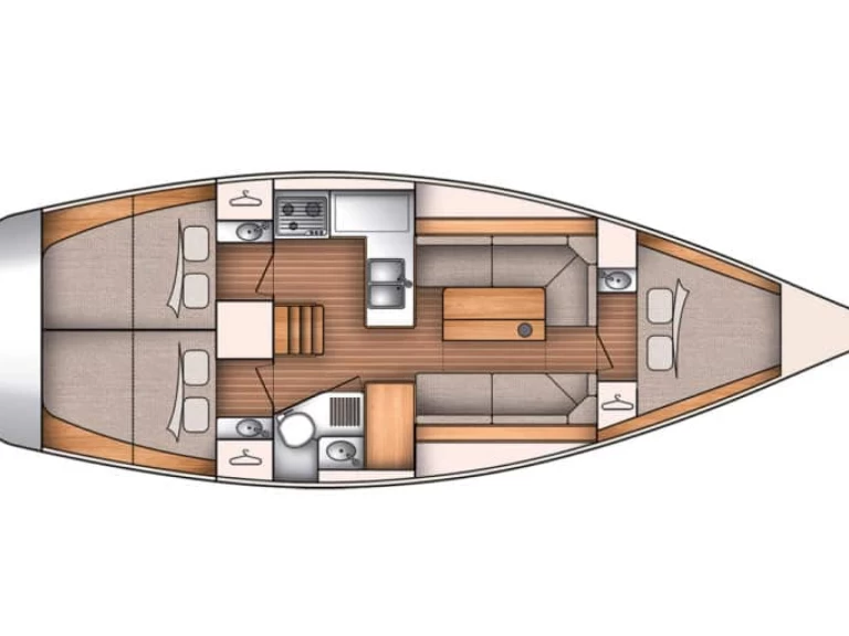 Vermietung Segelboot Bénéteau mit Führerschein