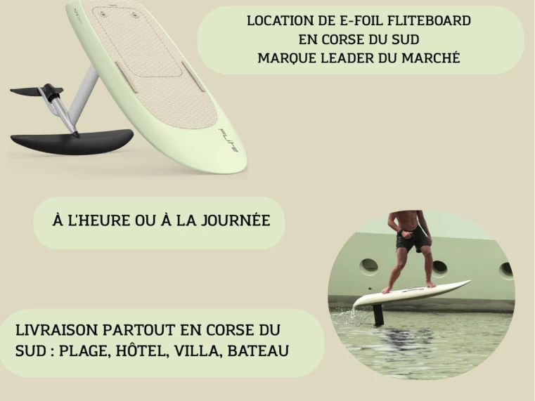 Bootsverleih Fliteboard Fibre de verre yuzu Porto-Vecchio Samboat