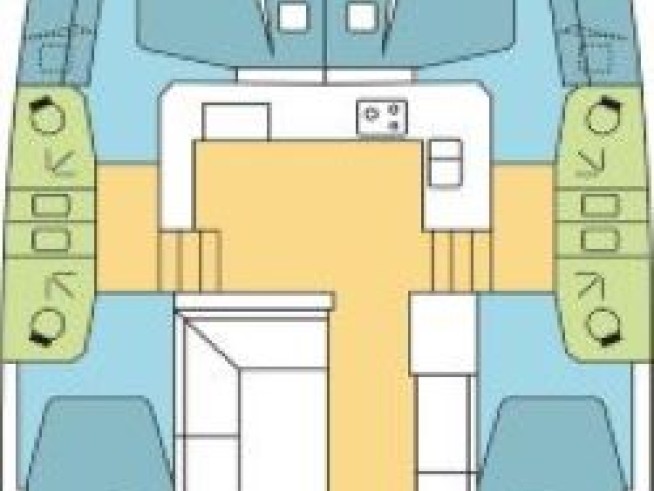 Ein Bali Catamarans Bali Catspace Voile mieten in Parham Town