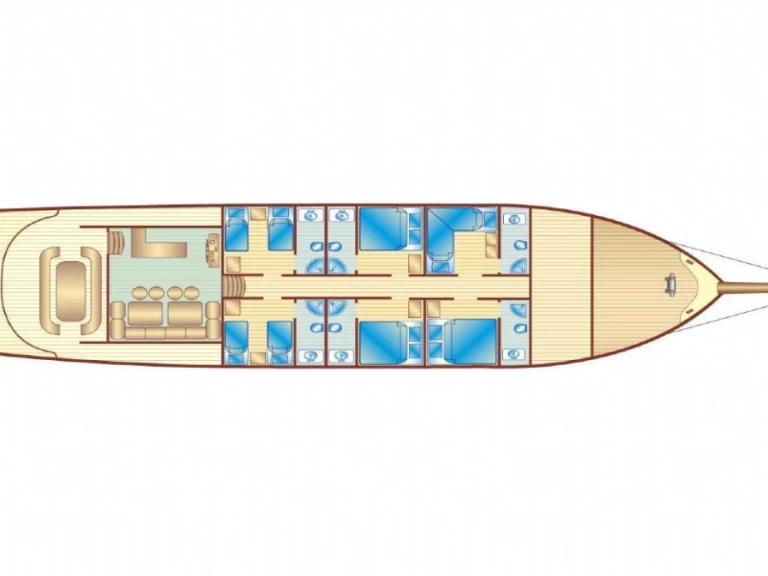 Yacht mit oder ohne Skipper Bibi Aysegul Gulet mieten in Bodrum harbour