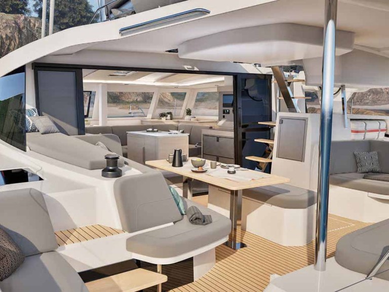 Ein Fountaine Pajot Fountaine Pajot FP 44 Quatuor - 4 cab. mieten in Trogir