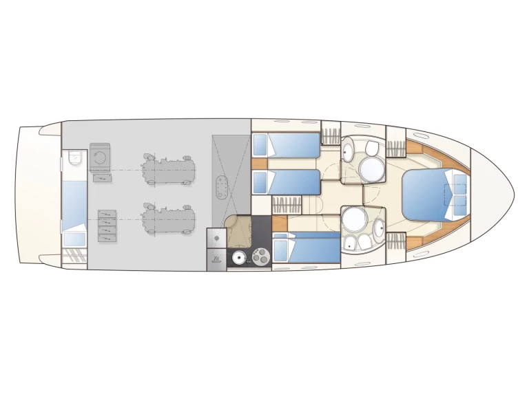 Motorboot mit oder ohne Skipper Ferretti mieten in Panaji