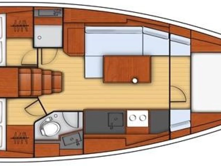 Vermietung Segelboot Bénéteau mit Führerschein