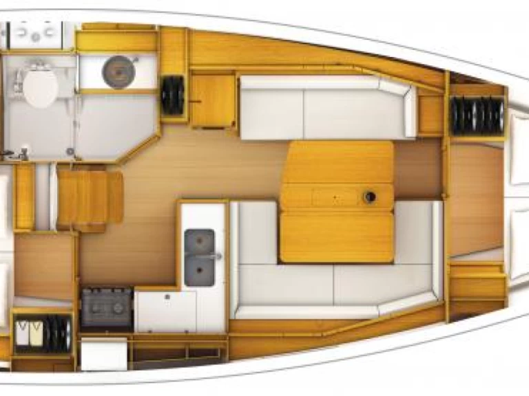 Boot mieten Hyères günstig Sun Odyssey 389