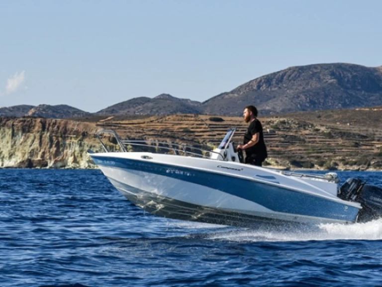 Motorboot mit oder ohne Skipper Compass mieten in Agía Kiriakí