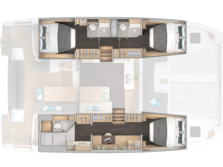 Boot mieten Kaštela günstig Lagoon 43