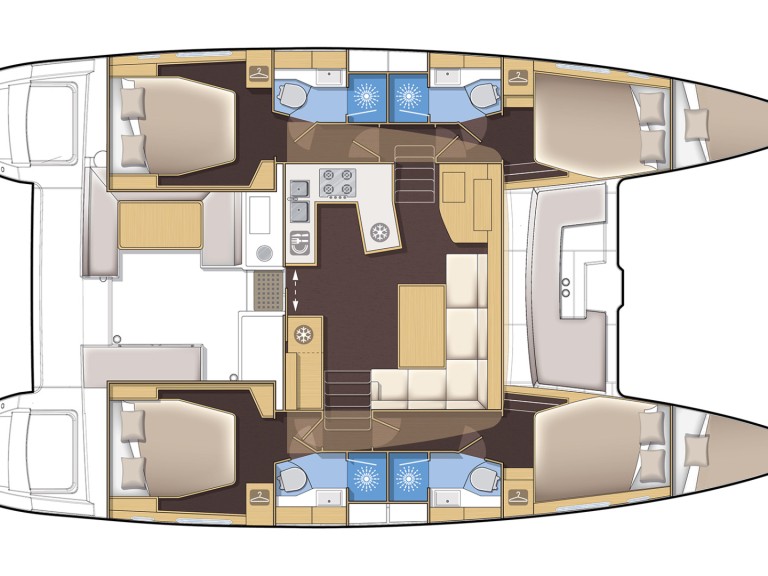 YachtCharter in Préveza - Lagoon Lagoon 450 F auf SamBoat