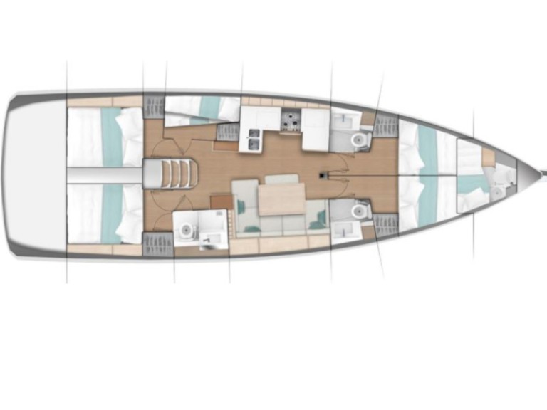 Jeanneau Sun Odyssey 490 mieten Perigiali