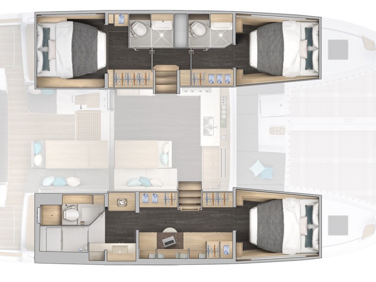 Boot mieten Papeete günstig Lagoon 43