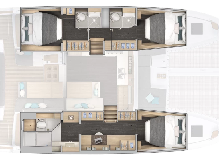 Boot mieten Papeete günstig Lagoon 43
