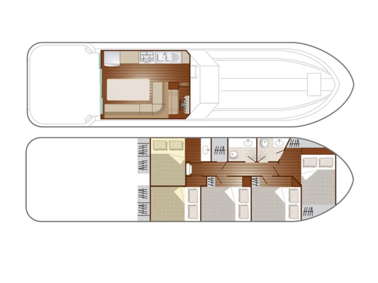 YachtCharter in Sablé-sur-Sarthe - Nicols Yacht Confort Groupe XL 8-12 p. auf SamBoat