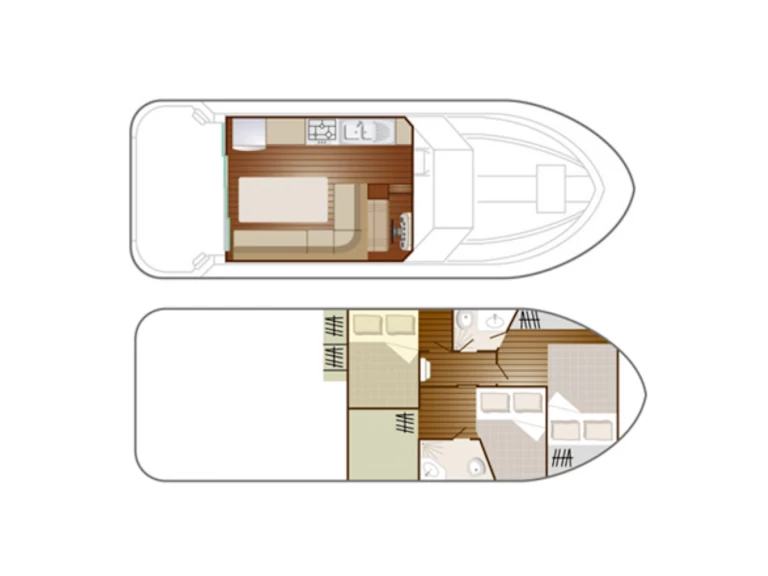 Boot mieten Grez-Neuville günstig Confort Family 4-8 p.
