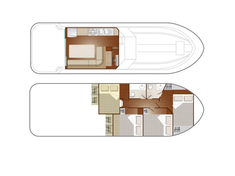 Nicols Yacht Confort Family 6-10 p. mieten Grez-Neuville