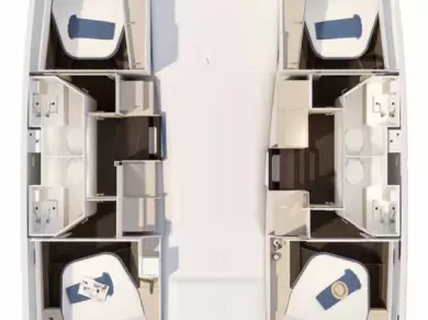 Ein Fountaine Pajot Fountaine Pajot FP 41 Quatuor 4 mieten in Trogir