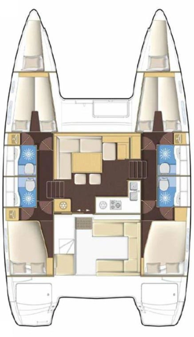 YachtCharter in Šibenik - Lagoon Lagoon 400 S2 auf SamBoat