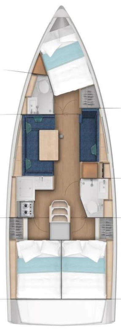 Jeanneau Sun Odyssey 380 mieten Golfo Aranci