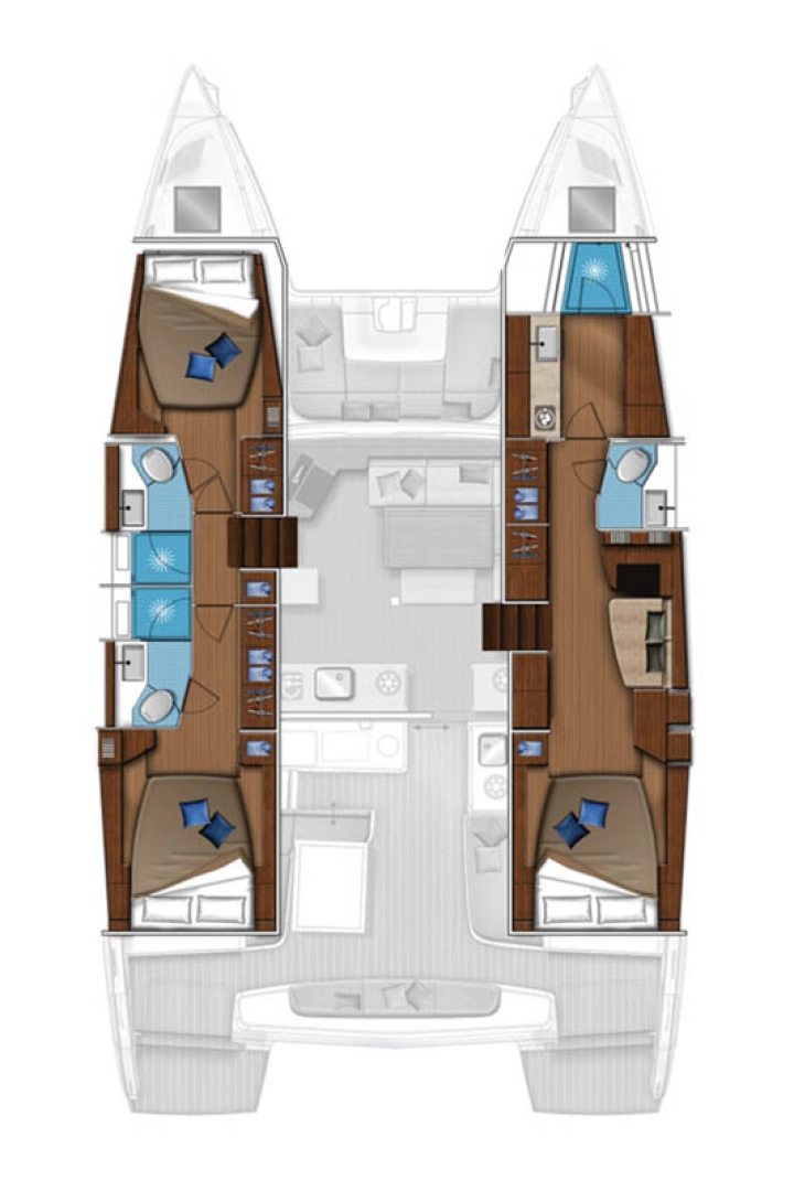 YachtCharter in Marsh Harbour - Lagoon Lagoon 46 auf SamBoat