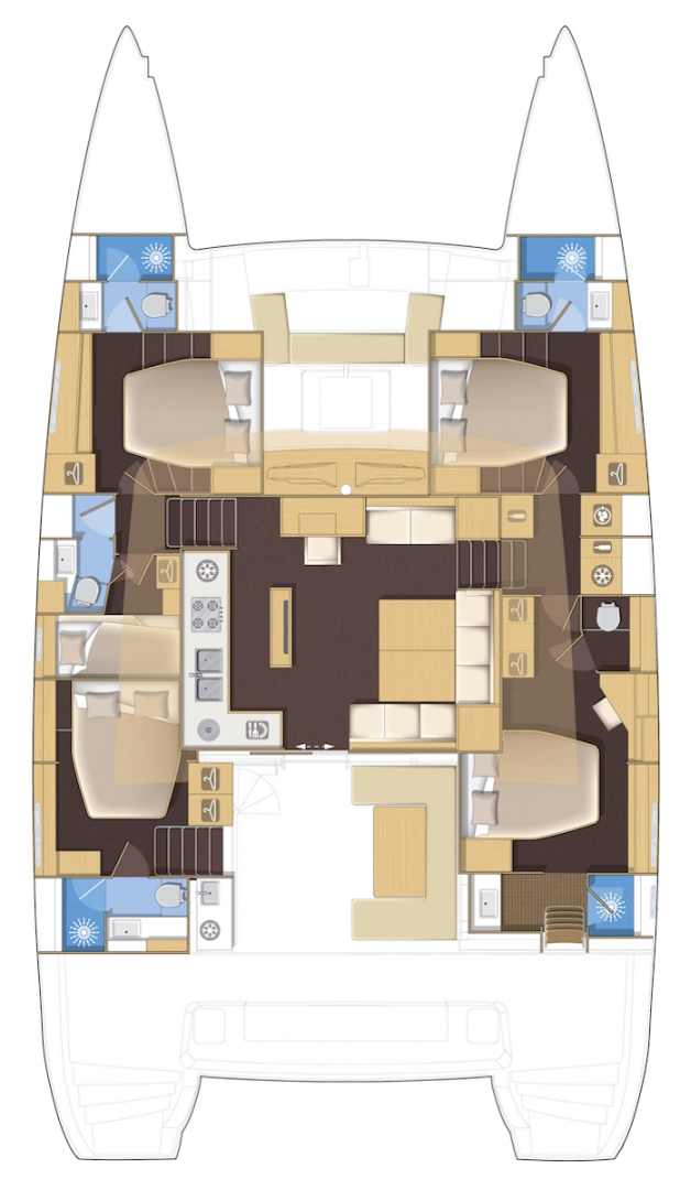 Bootsverleih Lagoon Lagoon 52 F Gouviá Samboat